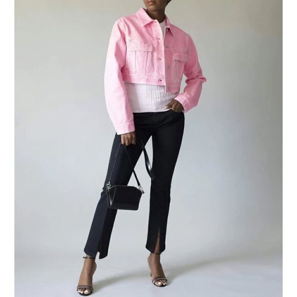 FRAME FILM NOIR CUT OFF WAIST MINI BOOT SLIT JEANS SiZE 32 - Picture 2 of 15